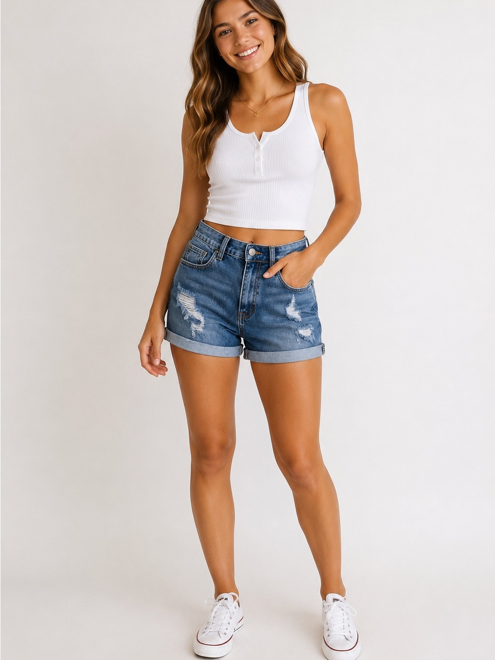 KanCan Poppi High Rise Shorts/ Size 27